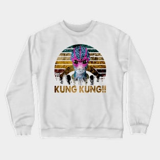 Distressed Resident Alien Kung Kung! Crewneck Sweatshirt